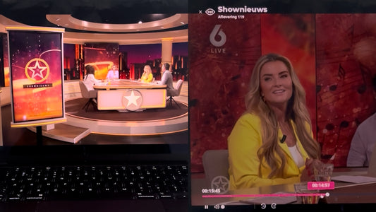 Emilie Sleven gespot bij Shownieuws!