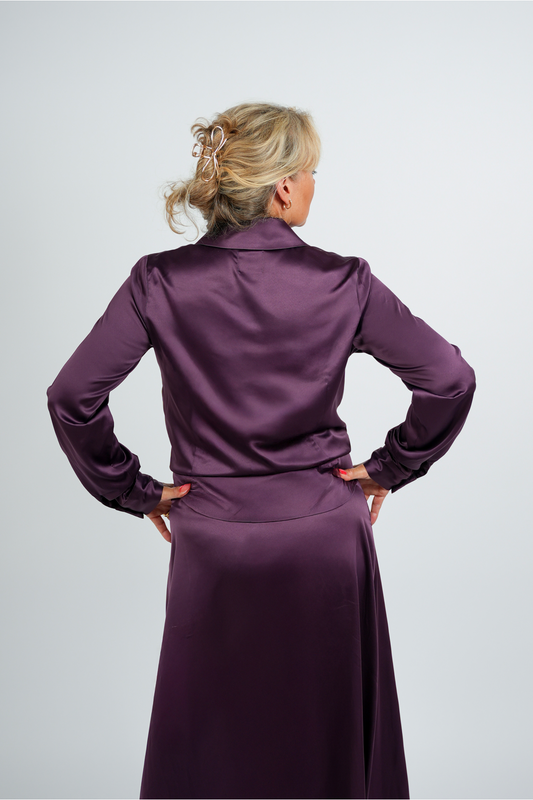 Blouse – Donkerpaars | FW25