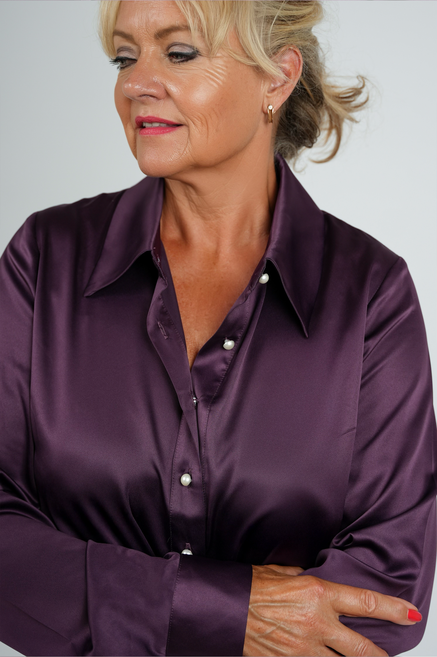 Blouse – Donkerpaars | FW25