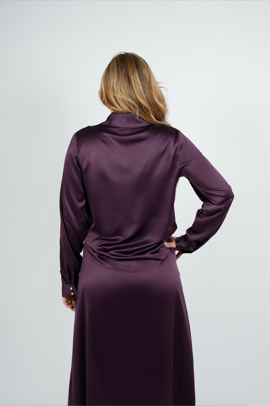 Blouse – Donkerpaars | FW25