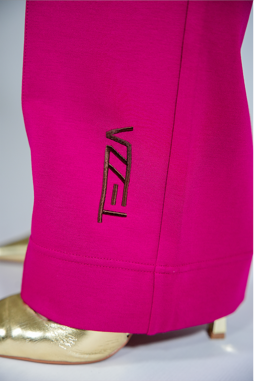 Pants wide pink