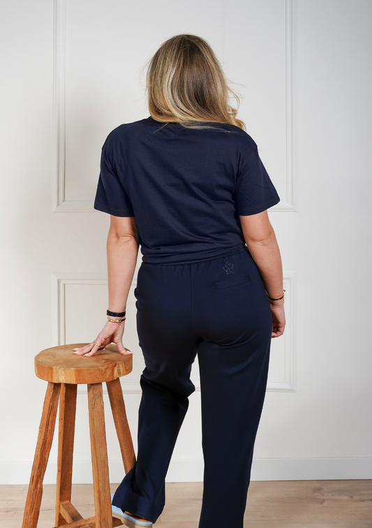 SS26 Oversized T-Shirt – Navy Tennis