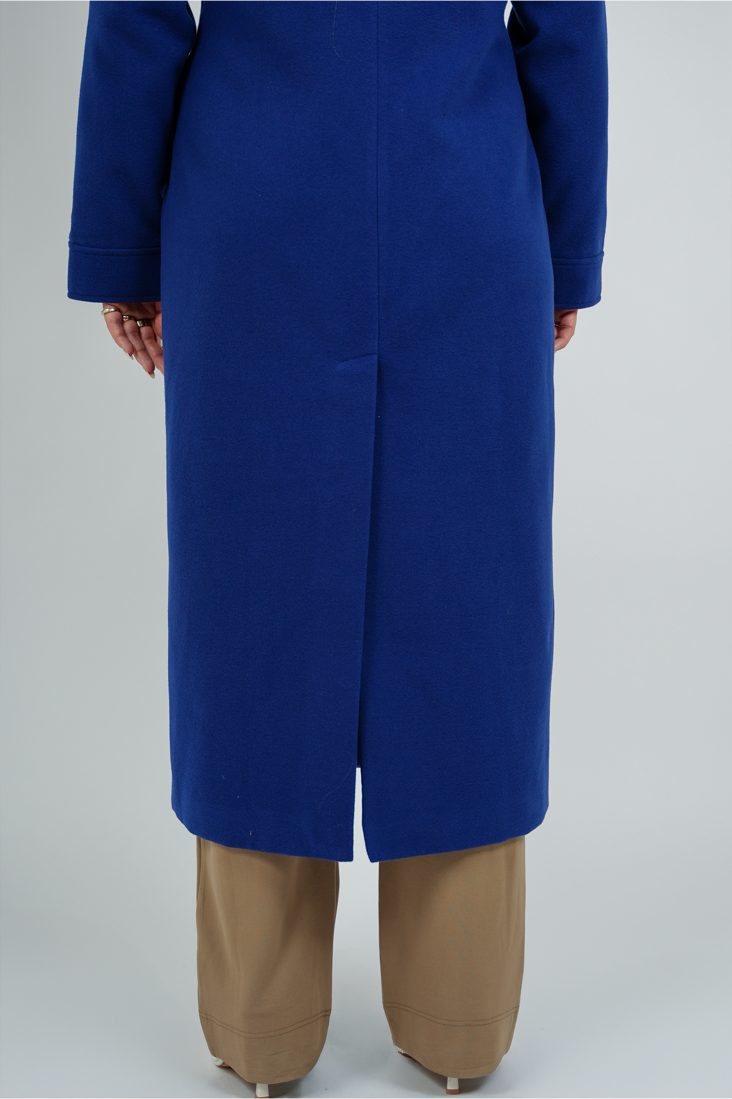 Lange Oversized Jas – Kobalt Blauw | FW25