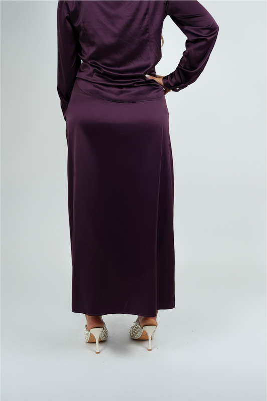 Lange Rok – Donkerpaars | FW25