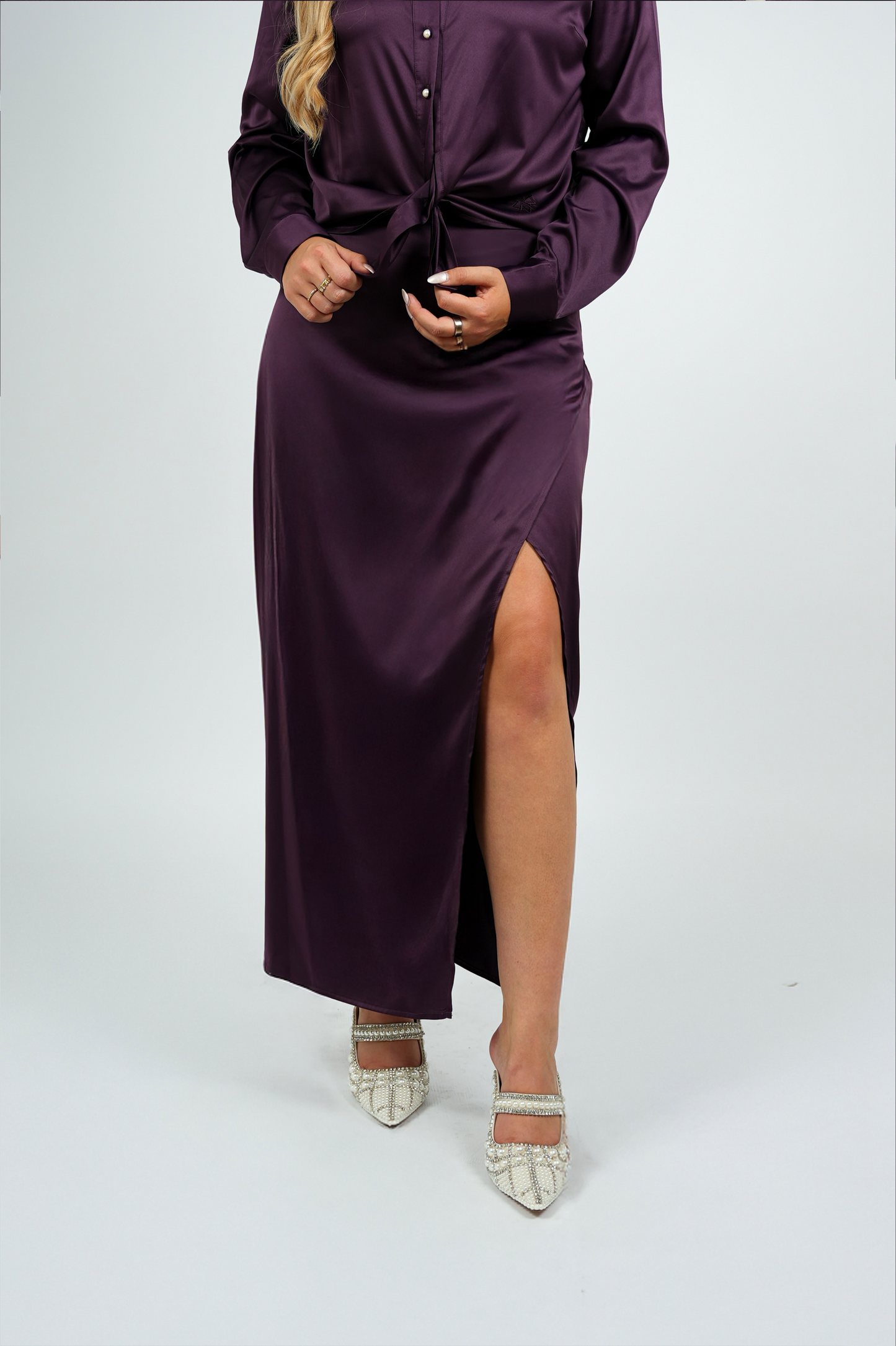 Lange Rok – Donkerpaars | FW25