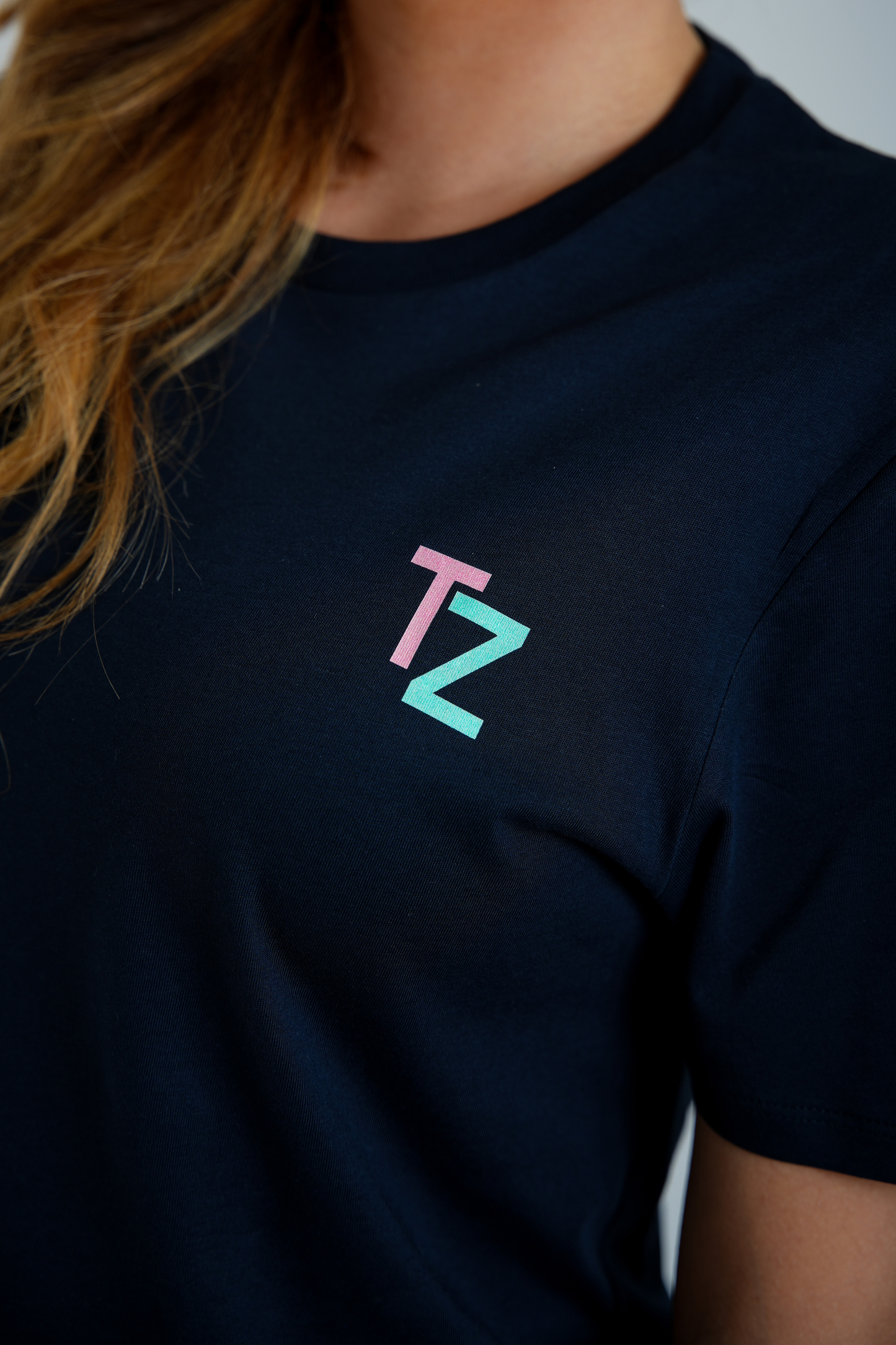 Basis T-shirt Navy Blauw