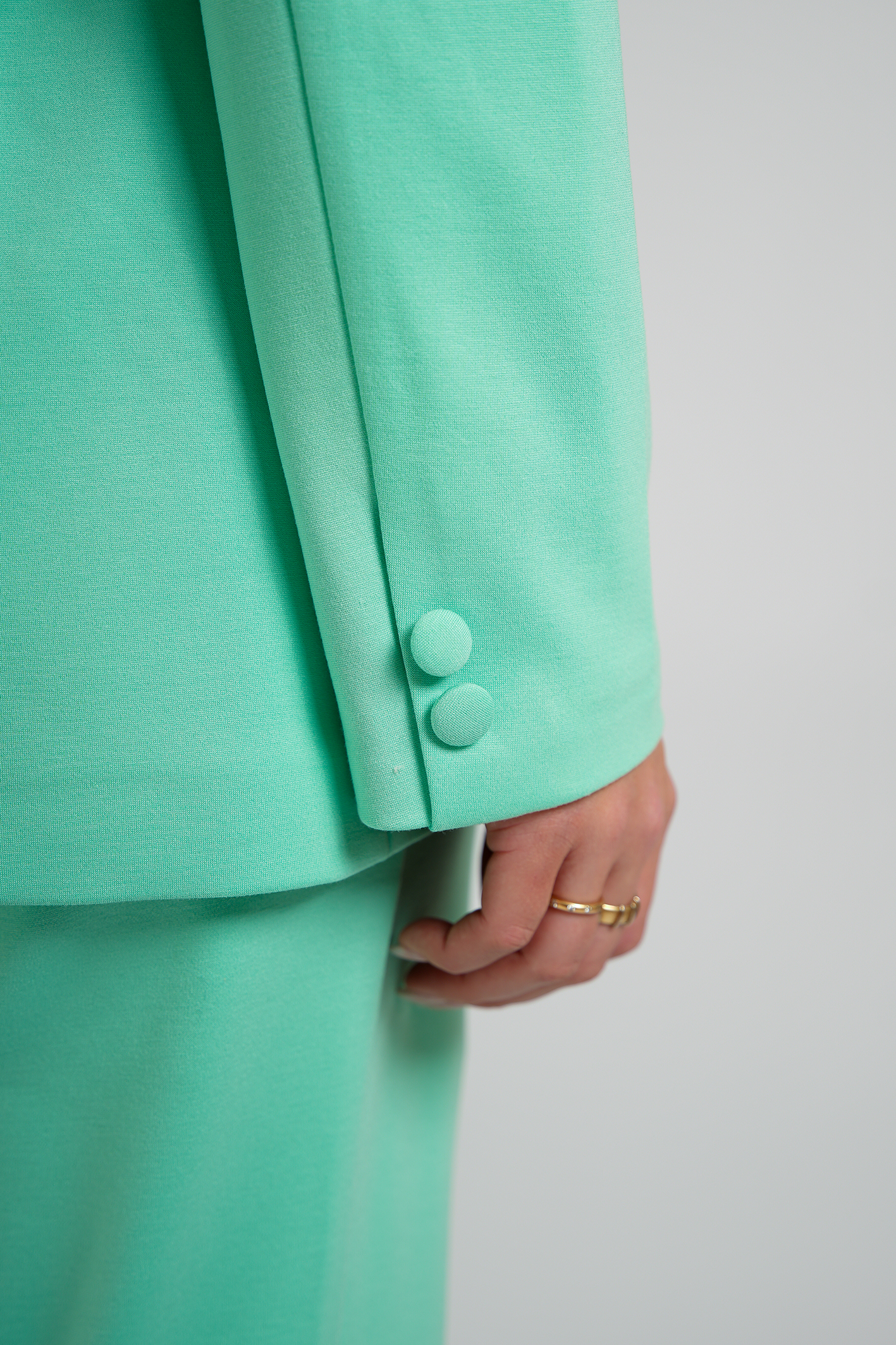 Blazer with Elastic Acqua