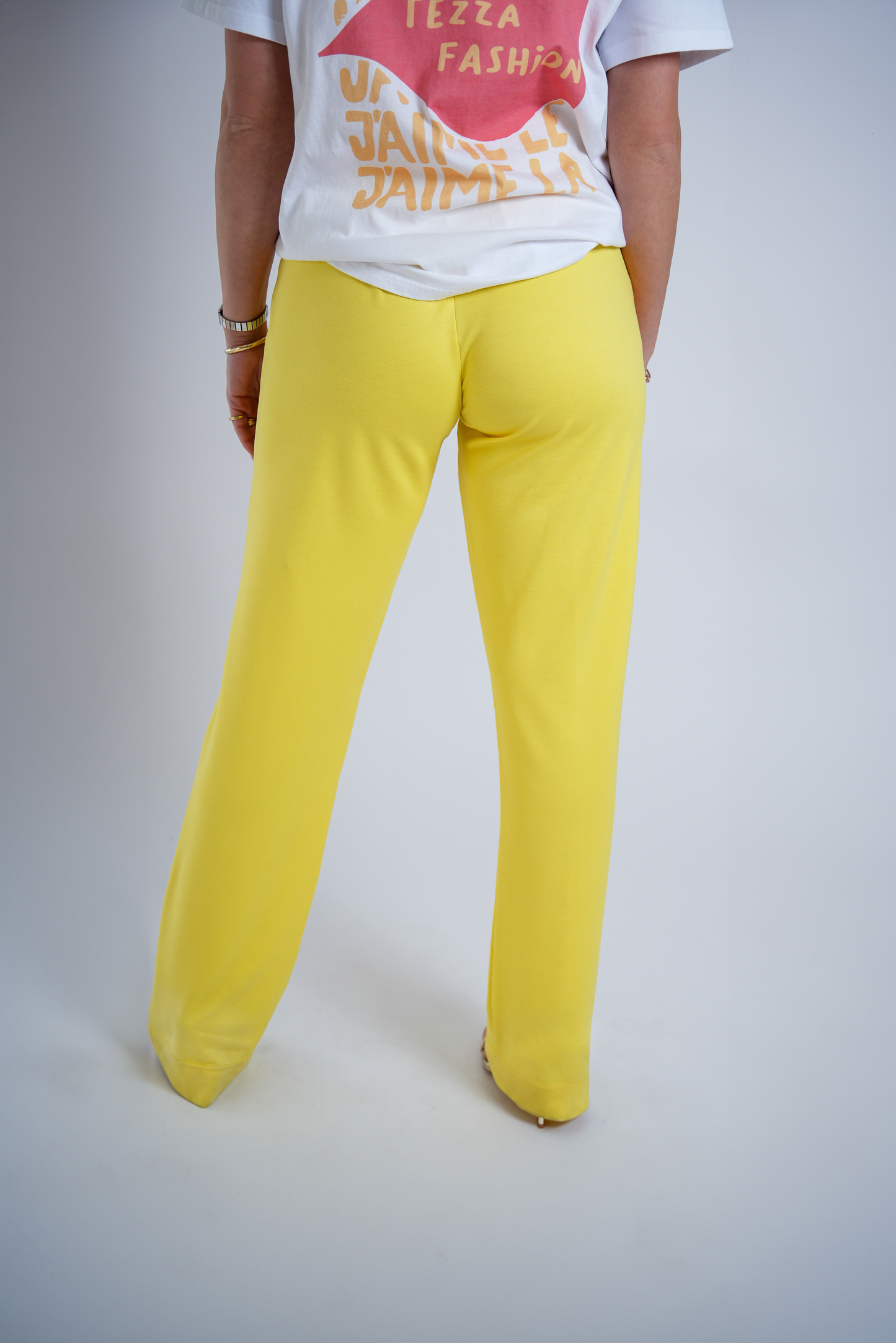 Wide trousers yellow