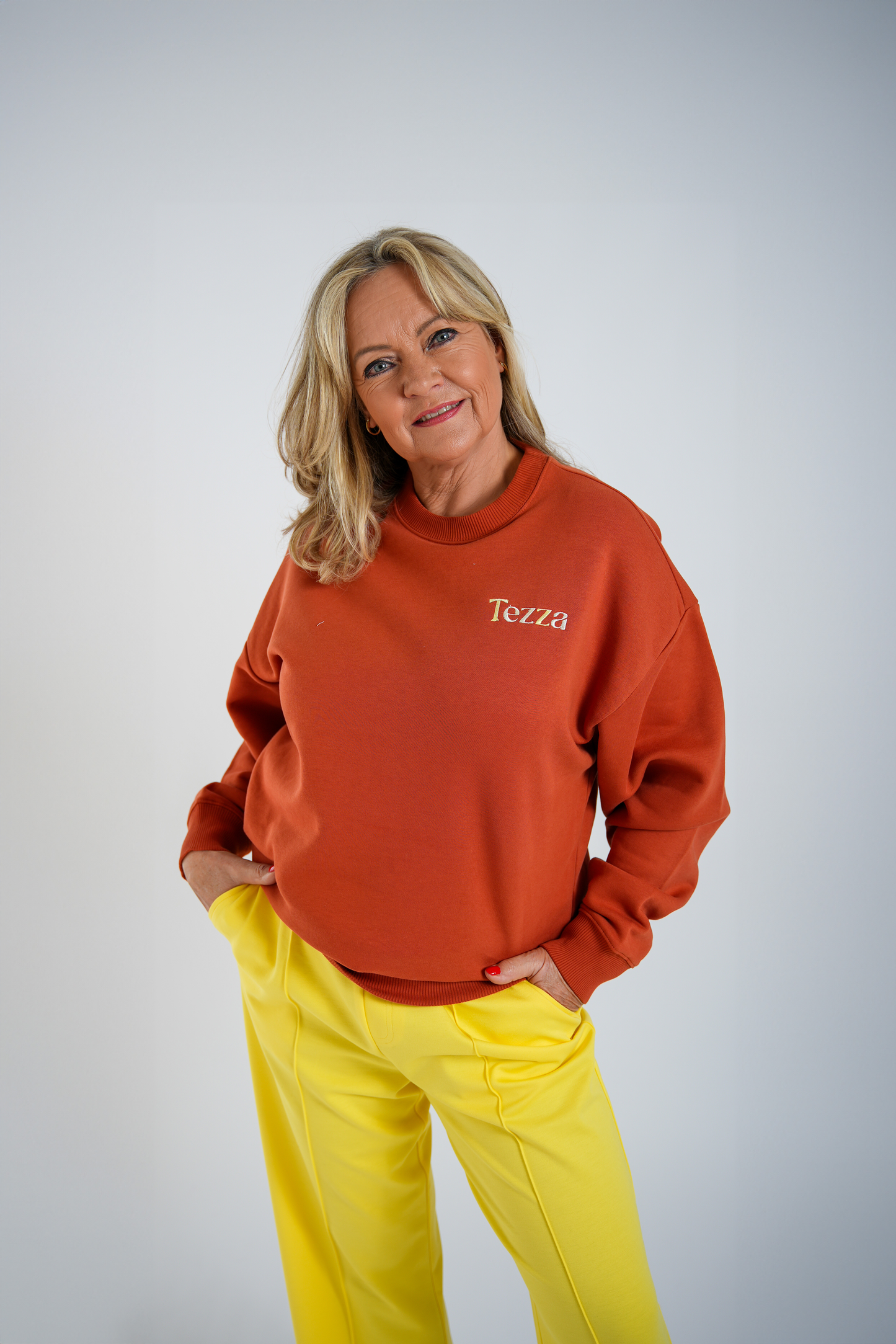 Boyfriend Sweater Roestoranje