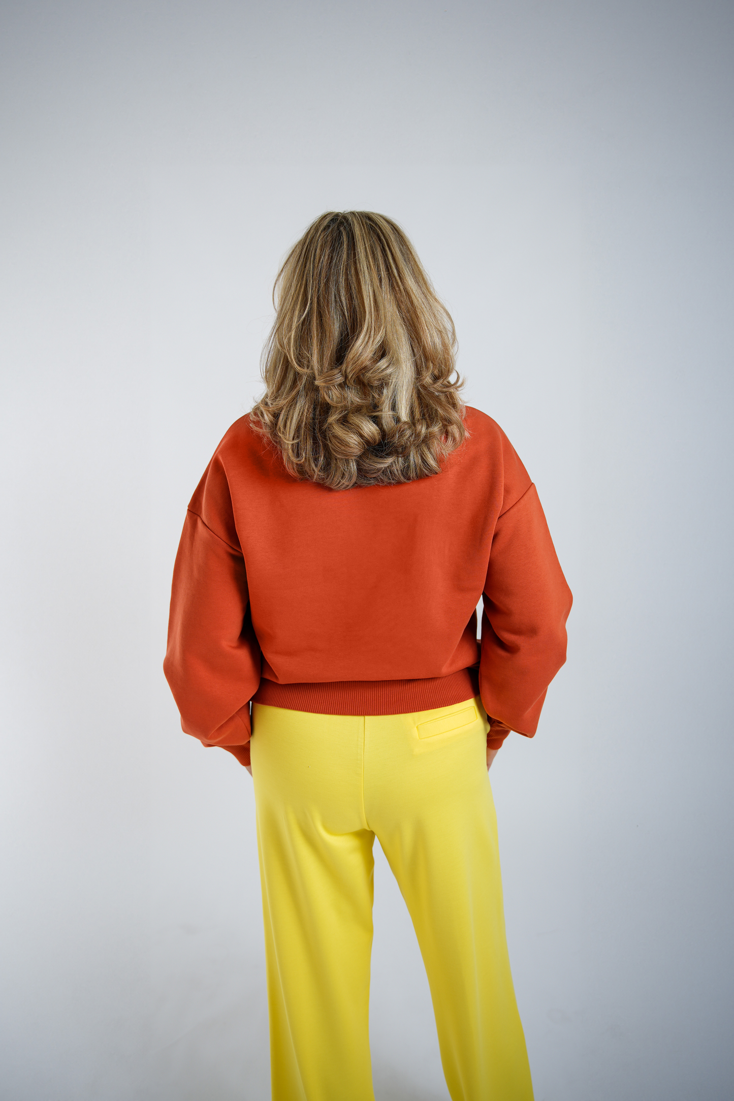 Boyfriend Sweater Roestoranje