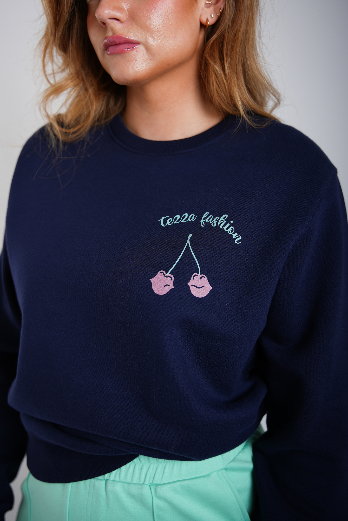 Oversized Sweater Navy Blauw