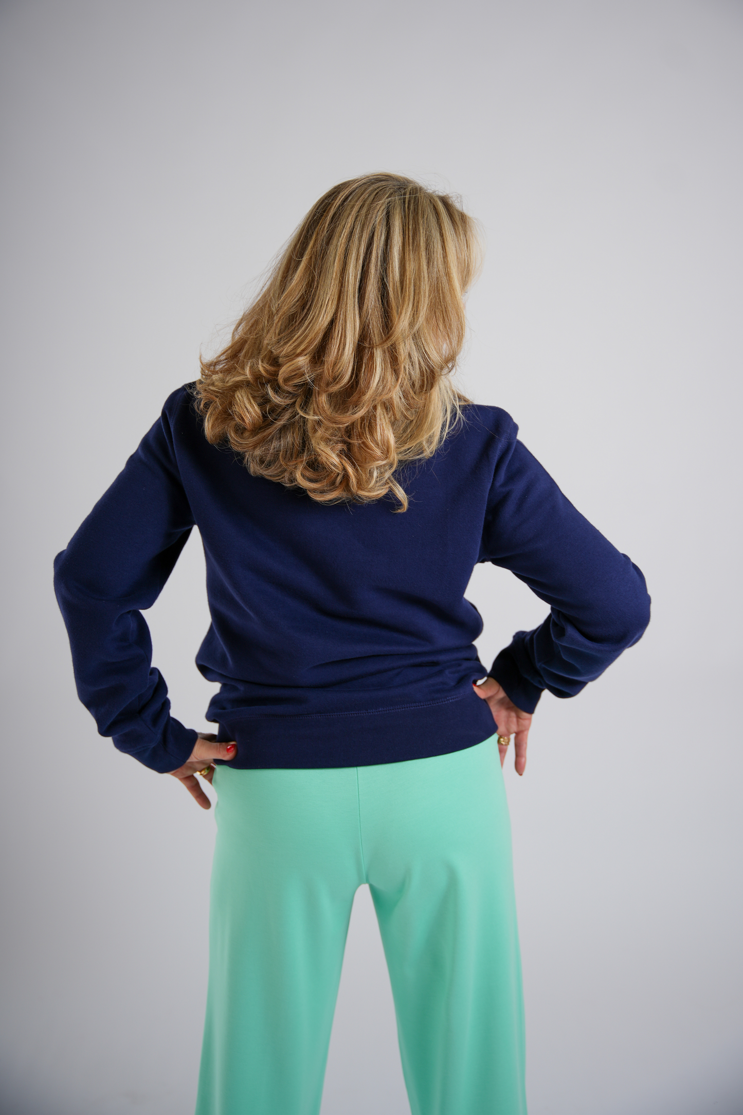 Oversized Sweater Navy Blauw