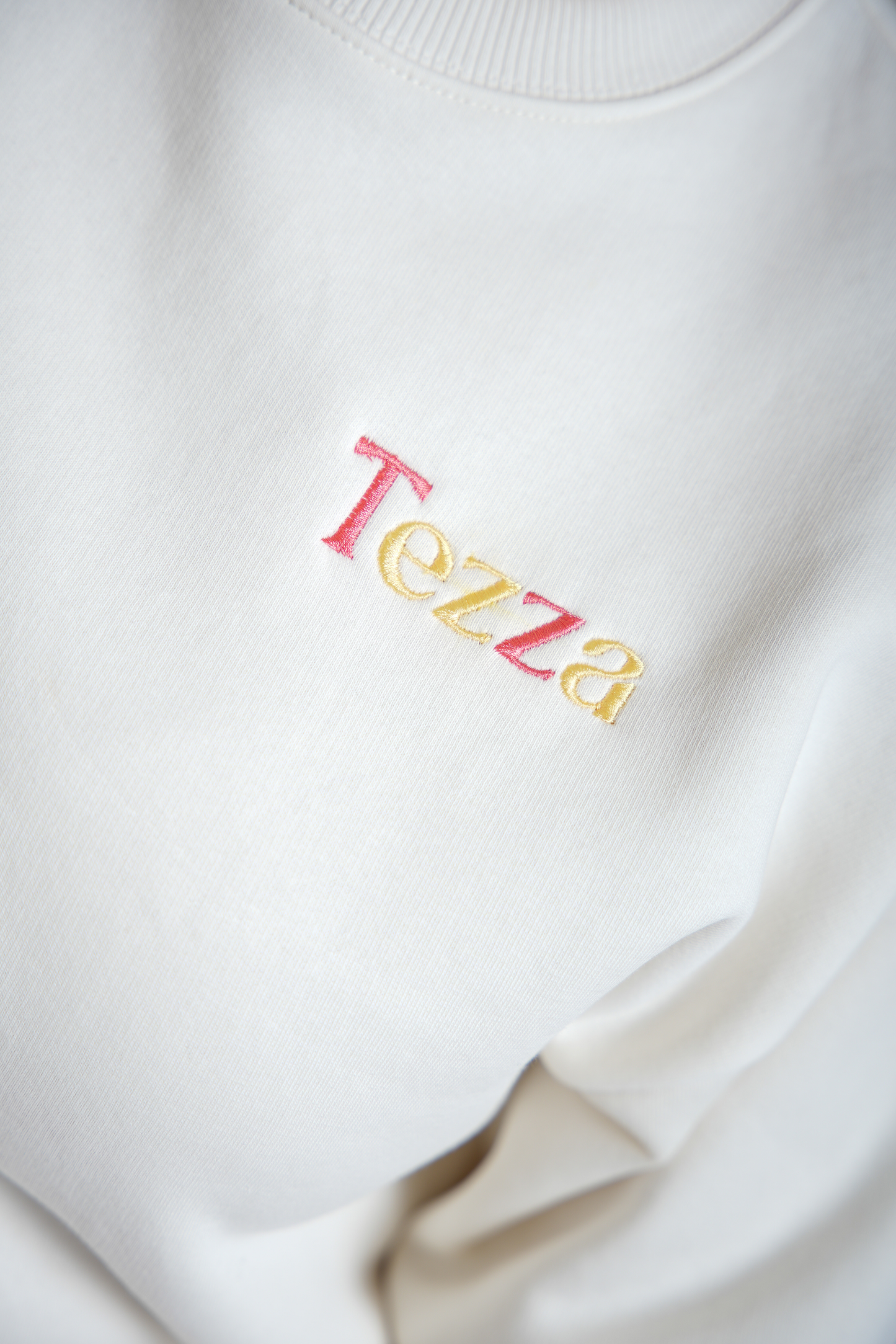 Pull boyfriend blanc cassé