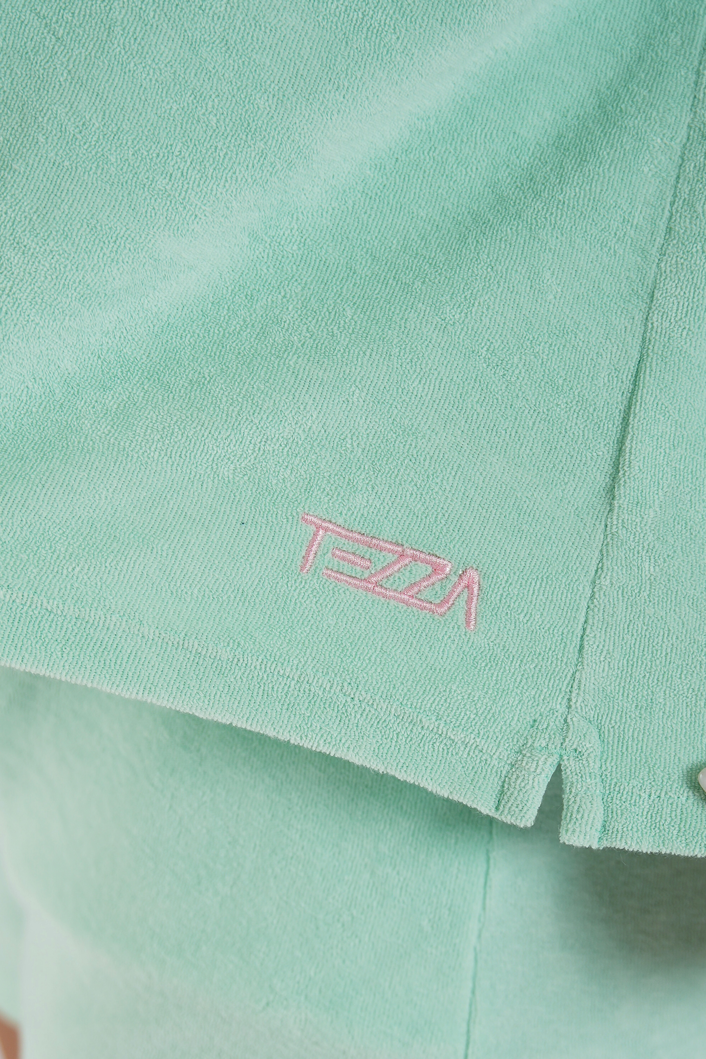 Badstof T-shirt Acqua