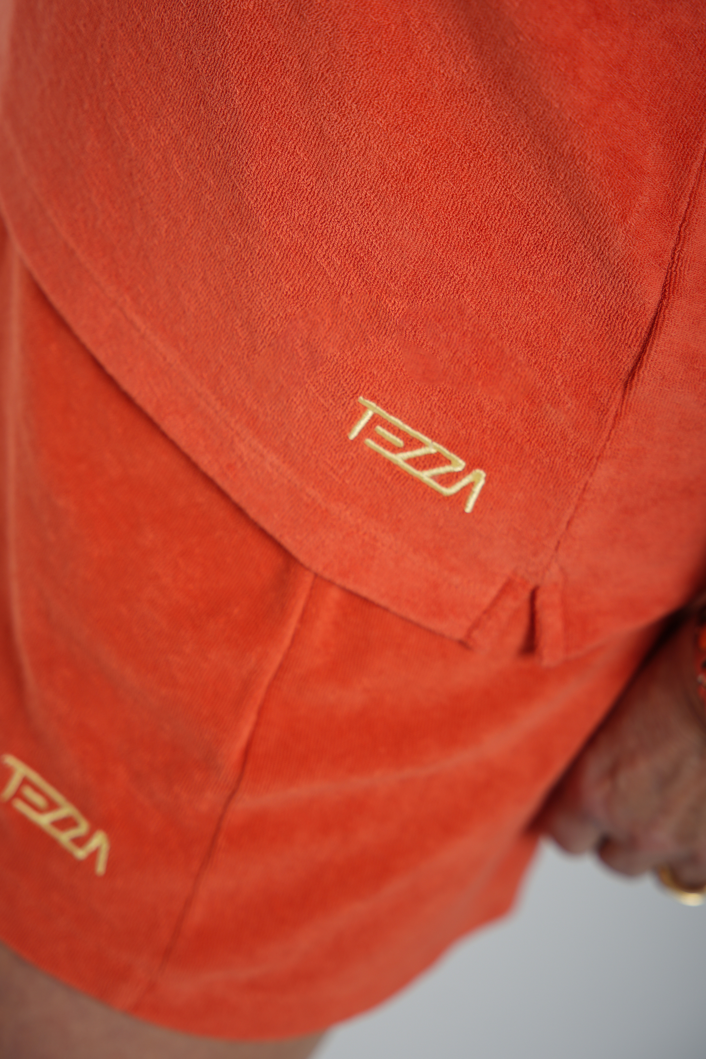 Badstof T-shirt Koraal