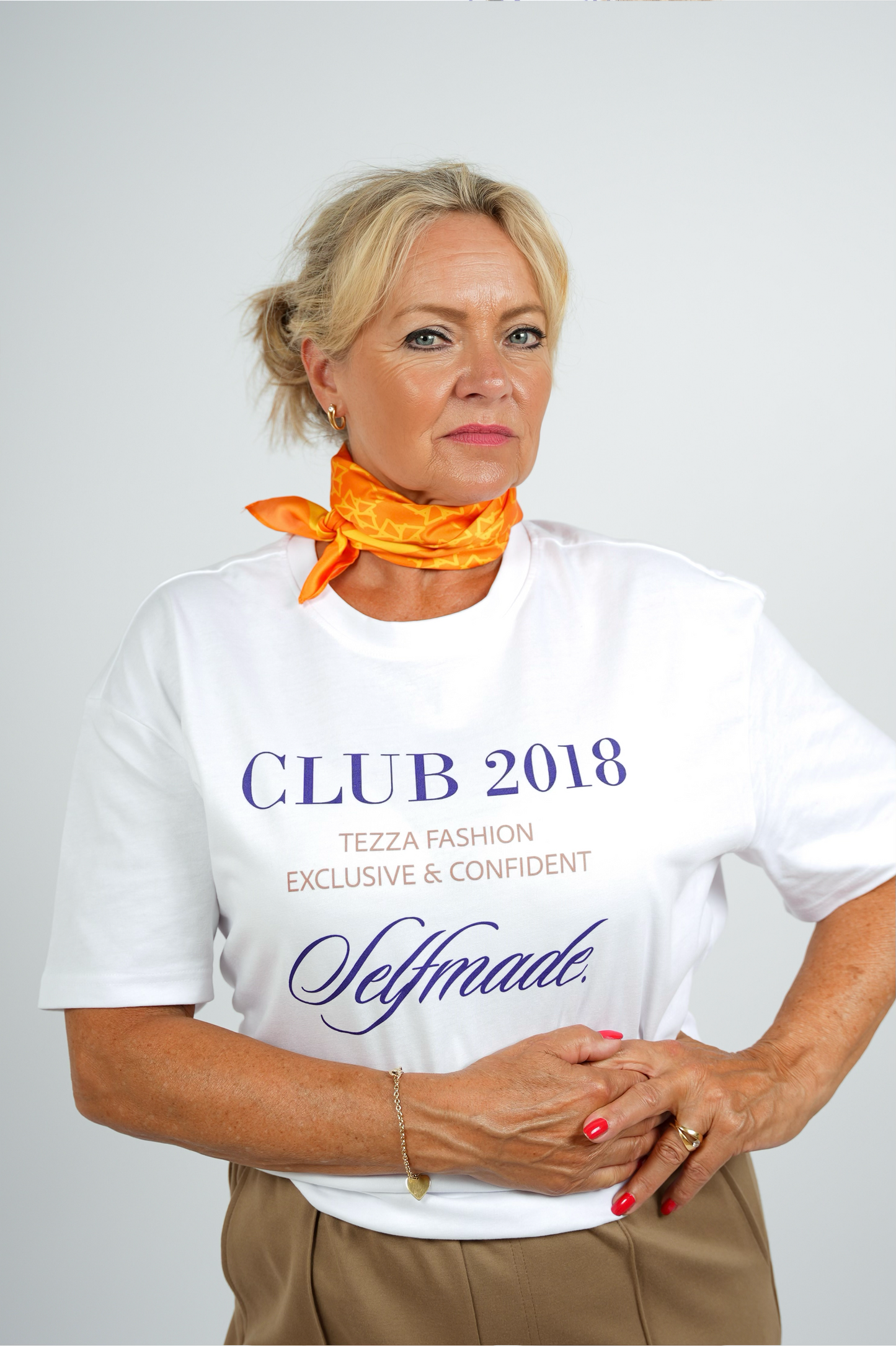 Satijnen Sjaal – Oranje/Geel | FW25