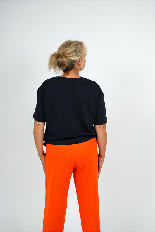 T-shirt Oversized Pasvorm – Navy | FW25