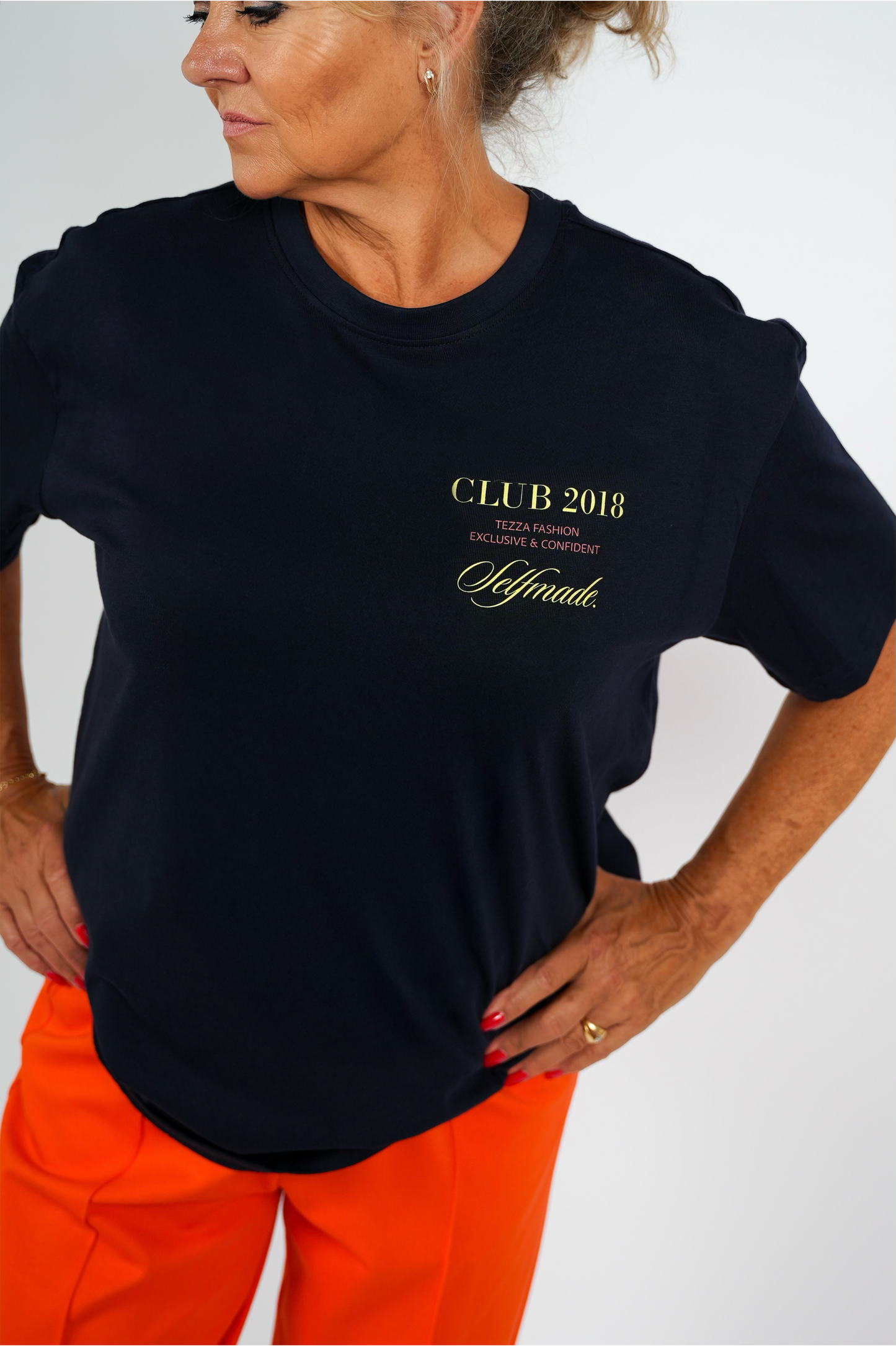 T-shirt Oversized Pasvorm – Navy | FW25