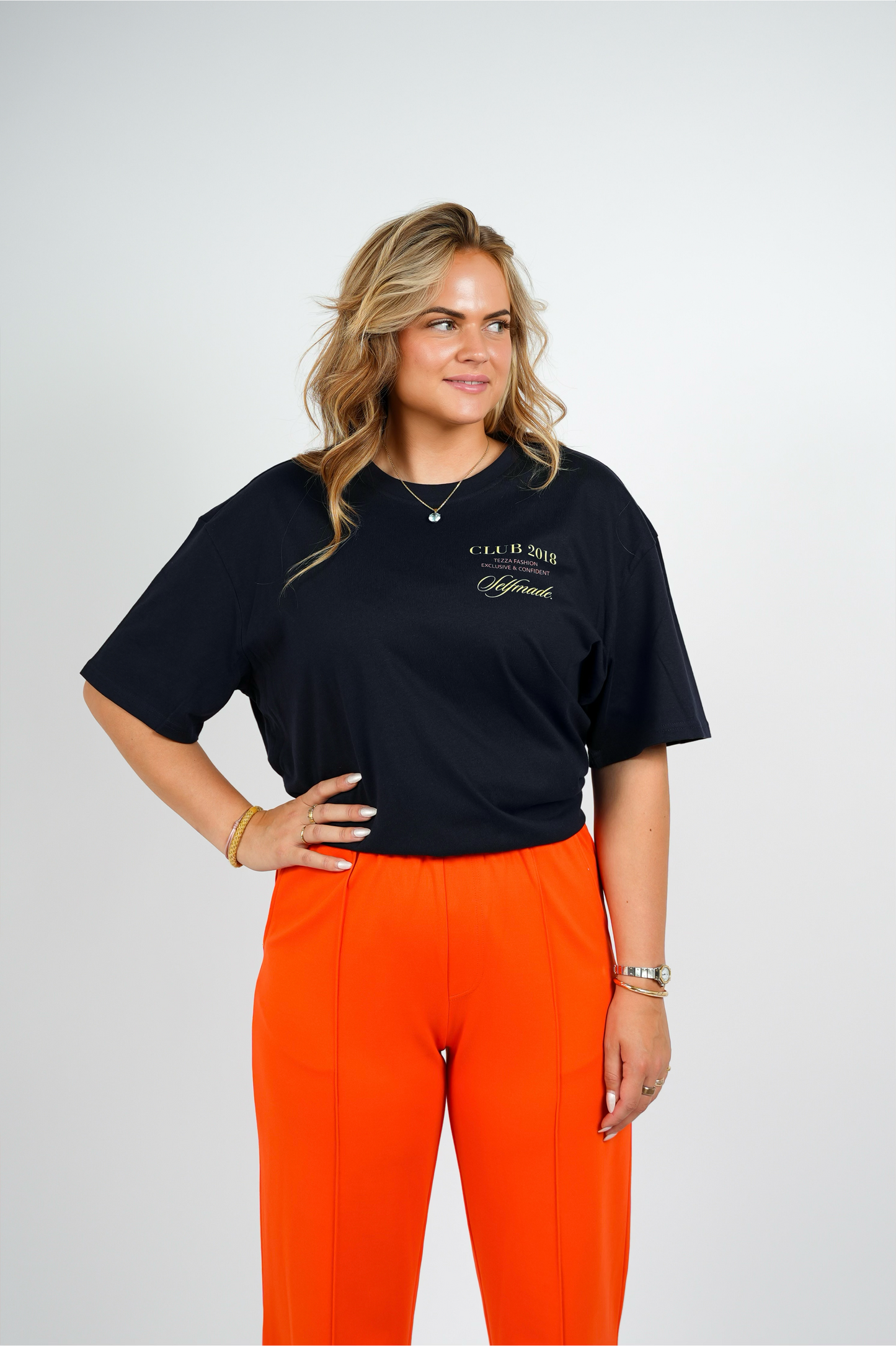 T-shirt Oversized Pasvorm – Navy | FW25