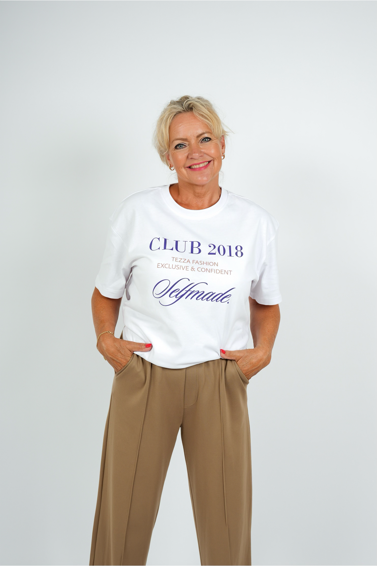 T-shirt Oversized Pasvorm – Wit | FW25