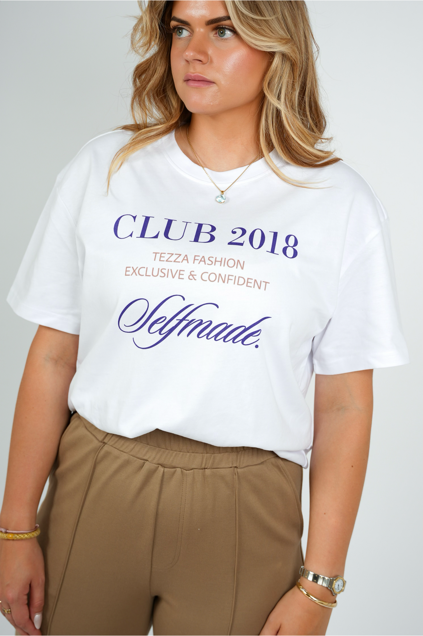 T-shirt Oversized Pasvorm – Wit | FW25