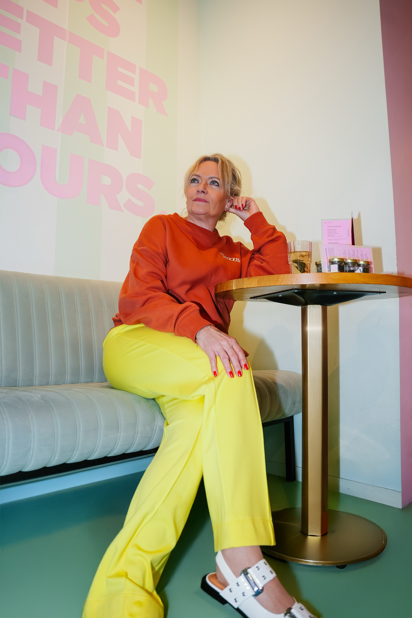 Boyfriend Sweater Roestoranje