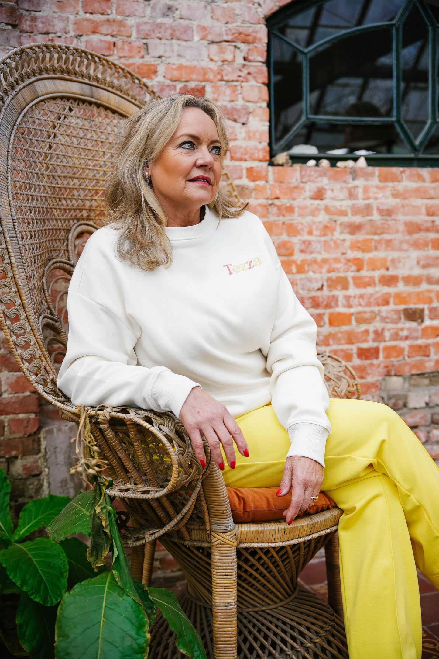 Wide trousers yellow