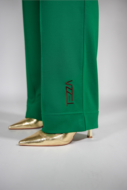 Pants wide green