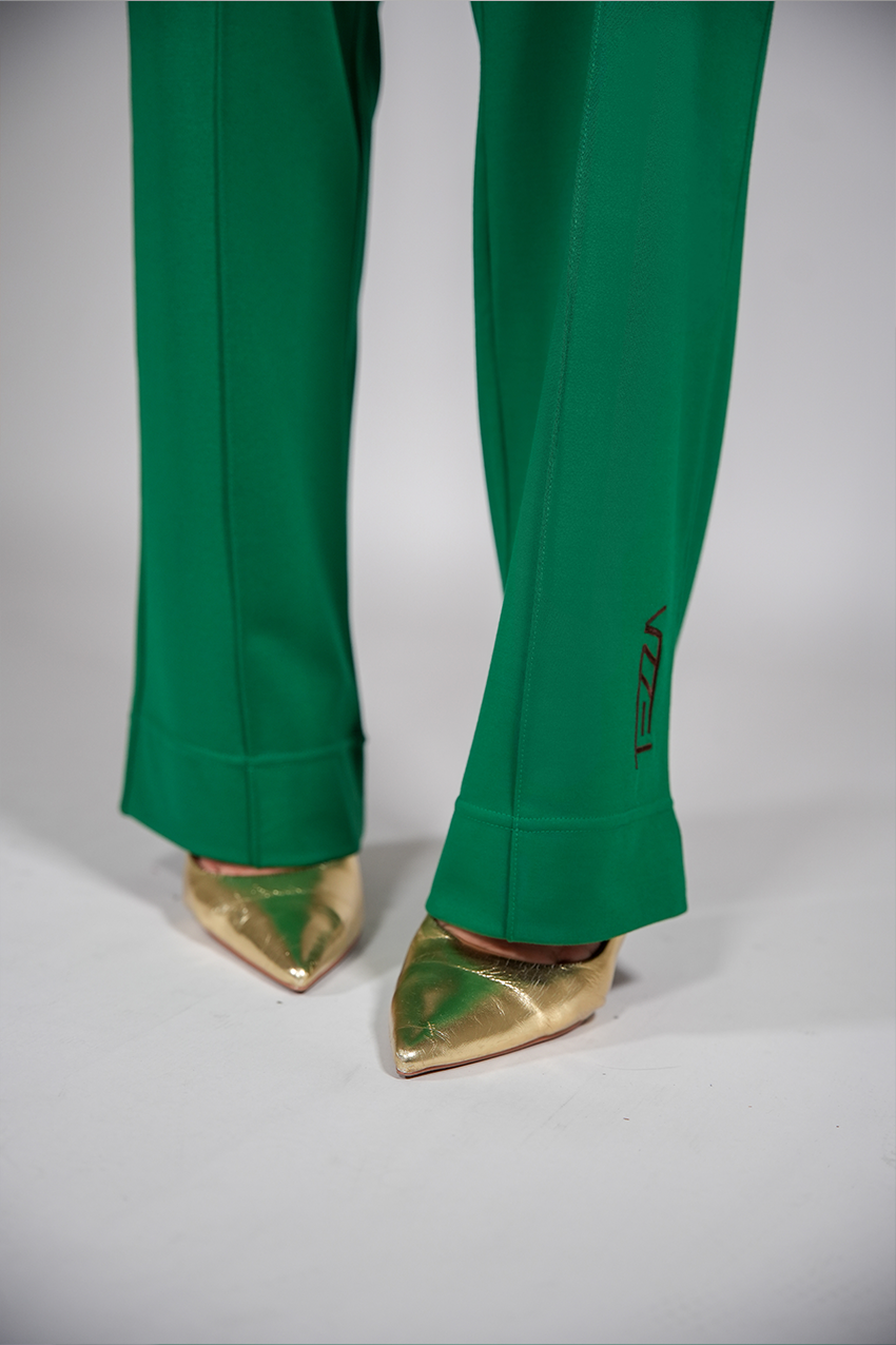 Pants wide green