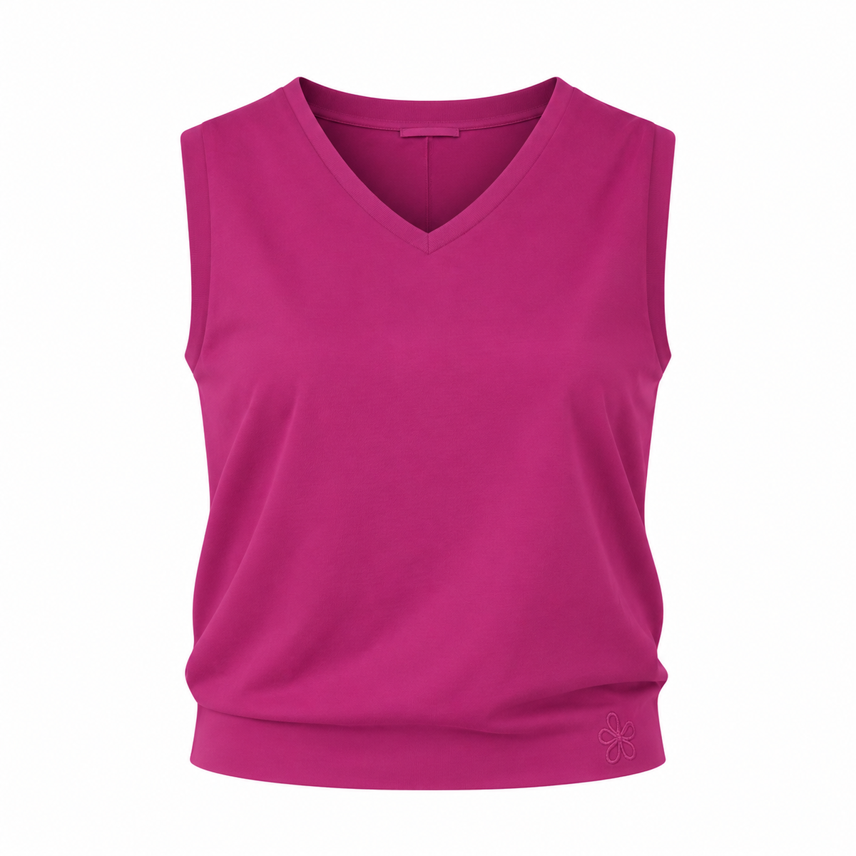 Sleeveless V-Neck Top – Purple