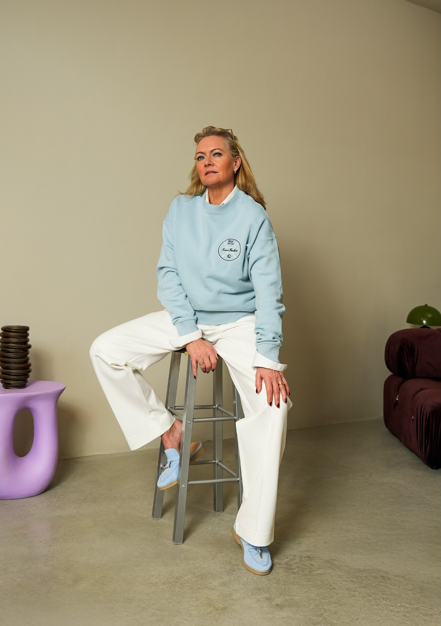 SS26 Sweater – Babyblue Cricket
