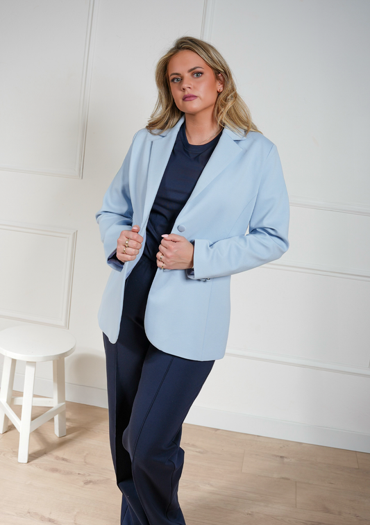 SS26 Oversized Blazer – Babyblauw