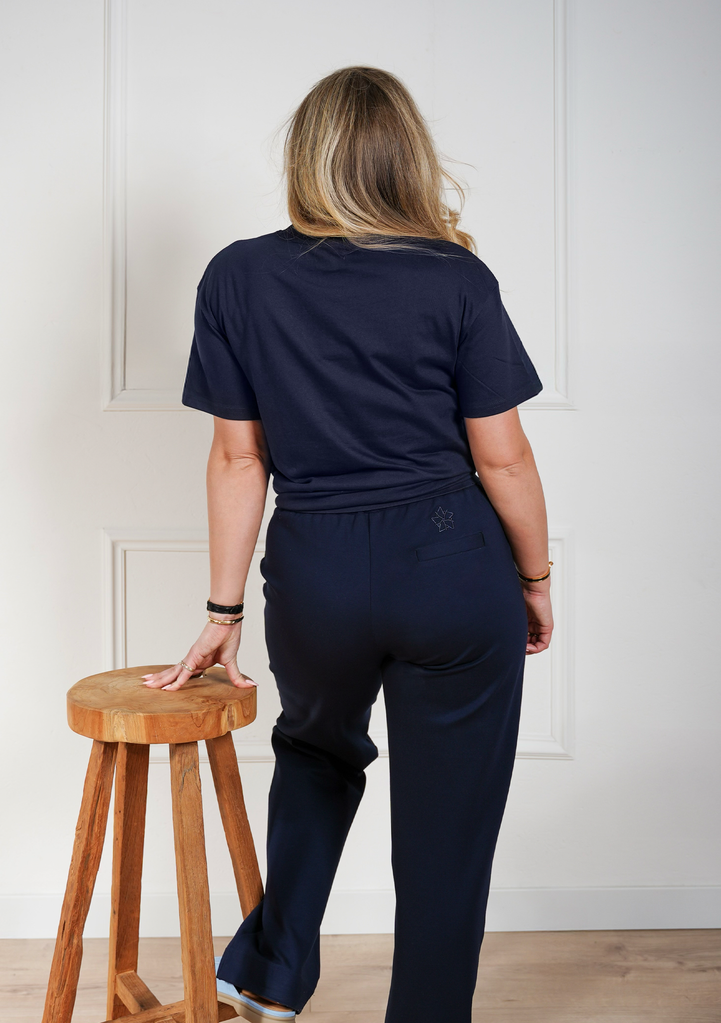 SS26 Oversized T-Shirt – Navy Tennis