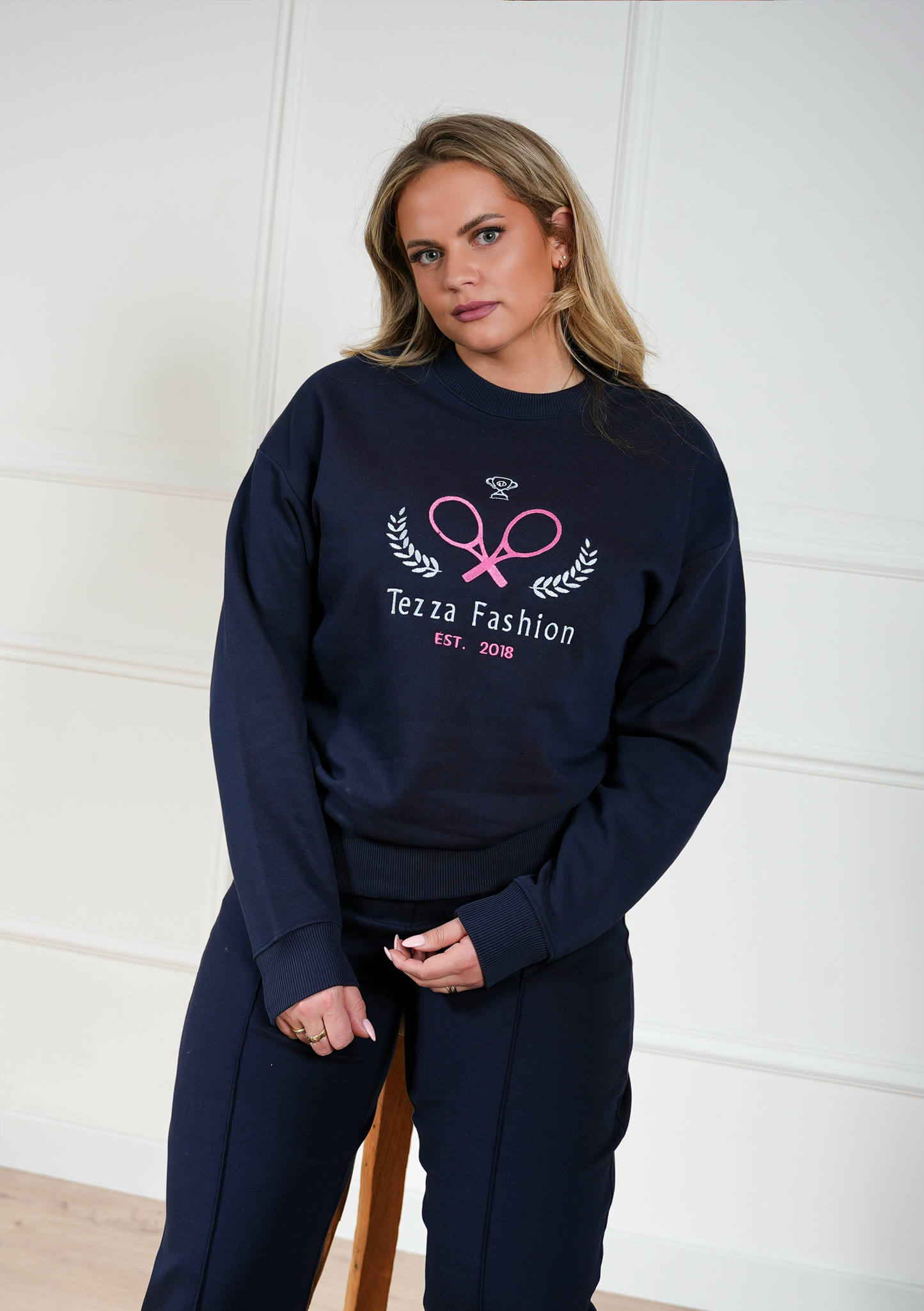 SS26 Sweater – Navy Tennis