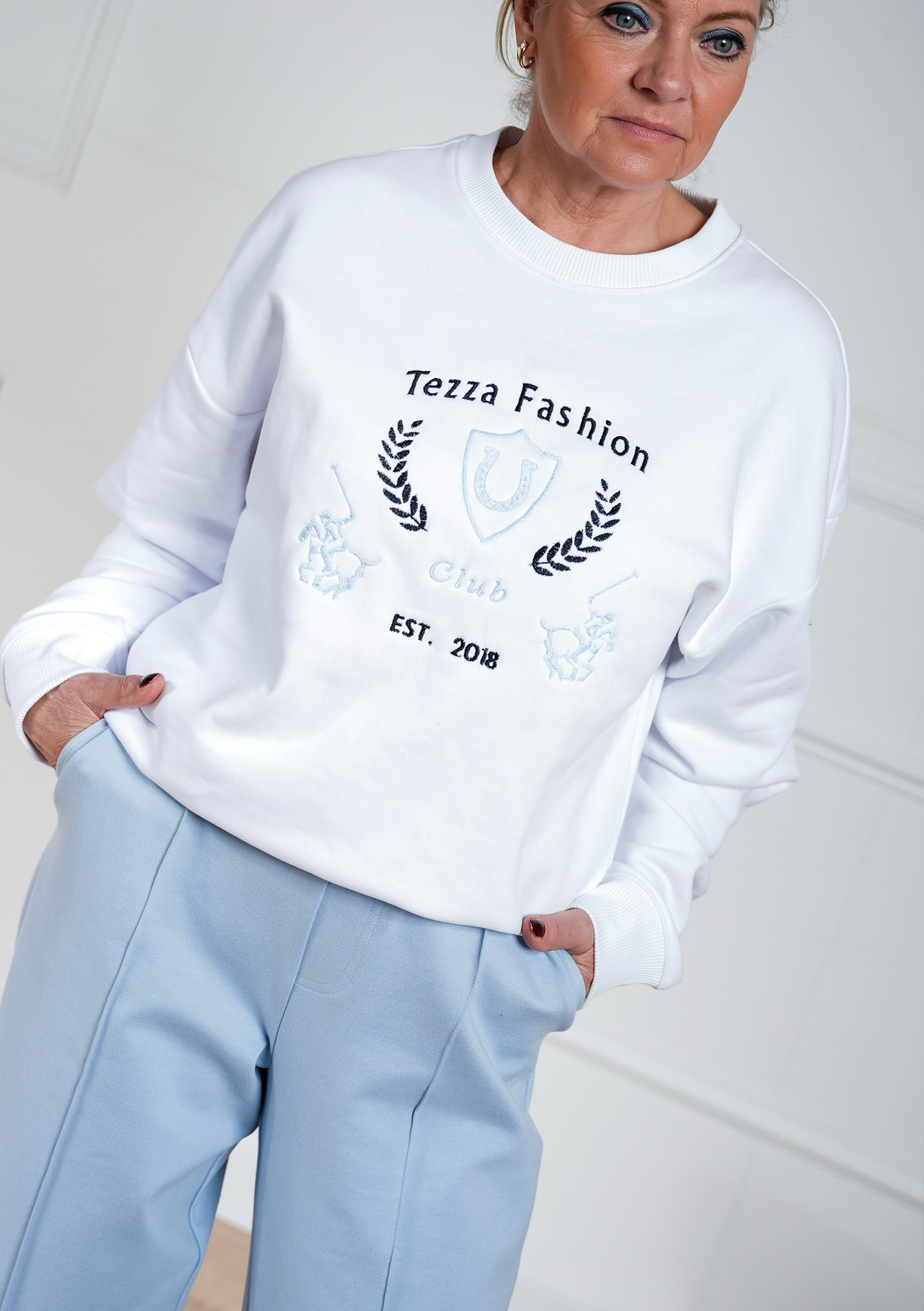 SS26 Sweater – White Polo