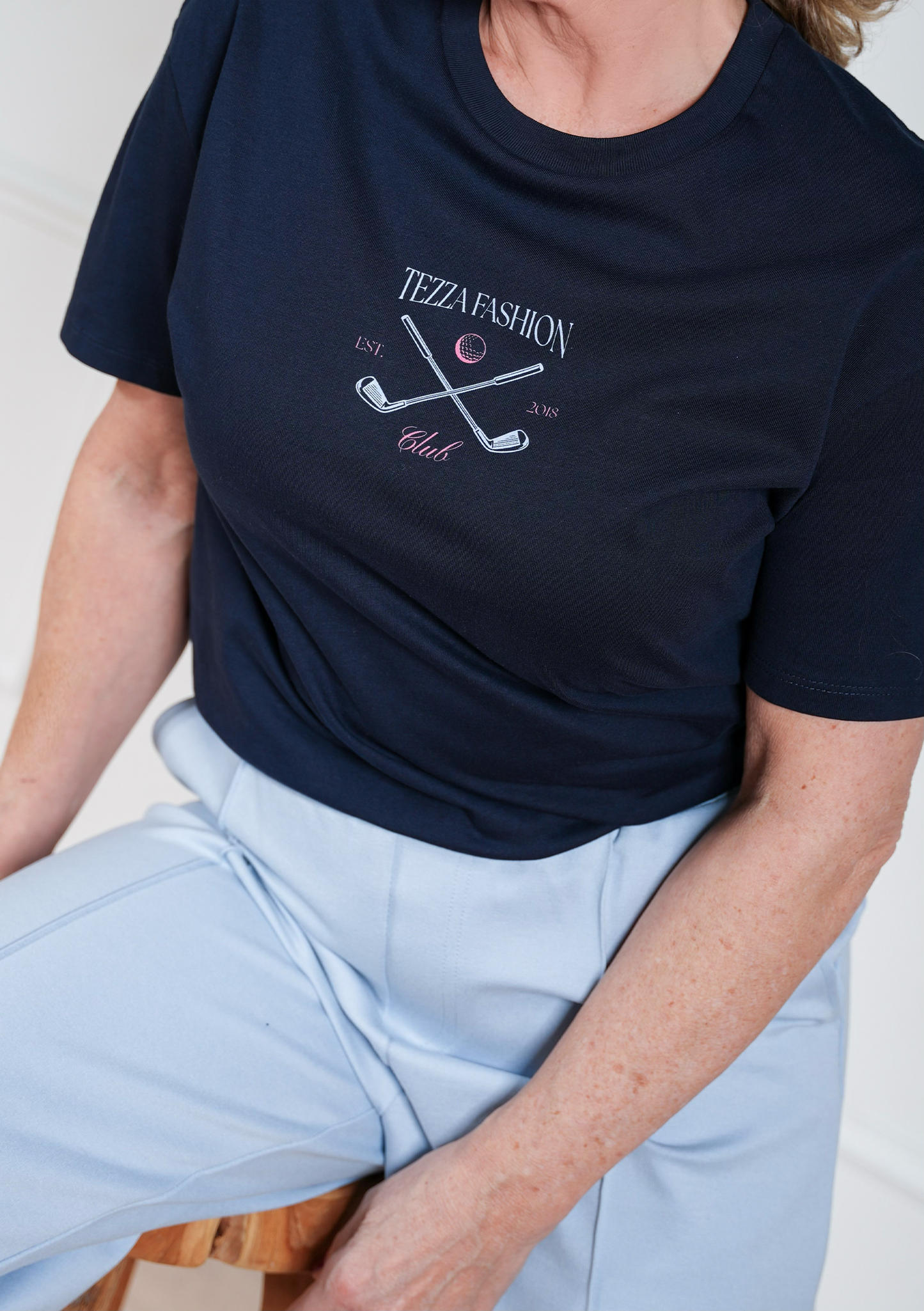 SS26 T-Shirt – Navy Golf