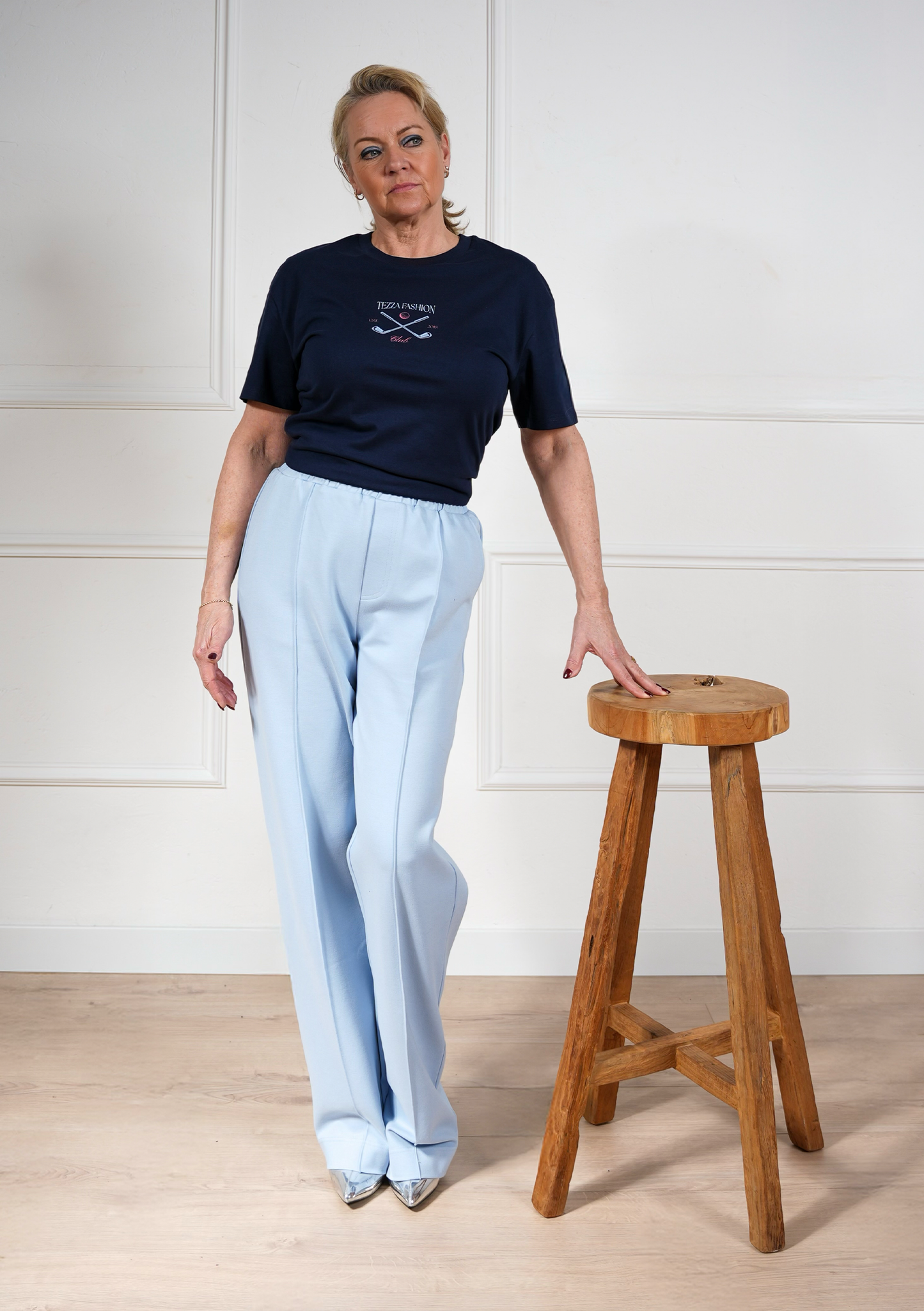 SS26 Tailored Broek – Babyblauw
