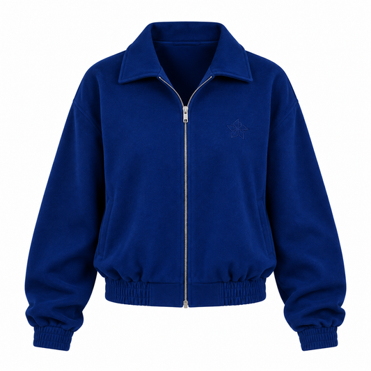 Short Bomber Jacket – Cobalt Blue | FW25