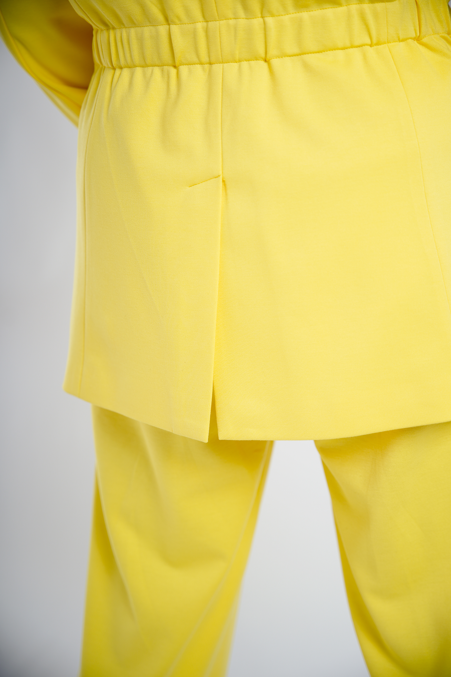 Blazer With Elastic Yellow