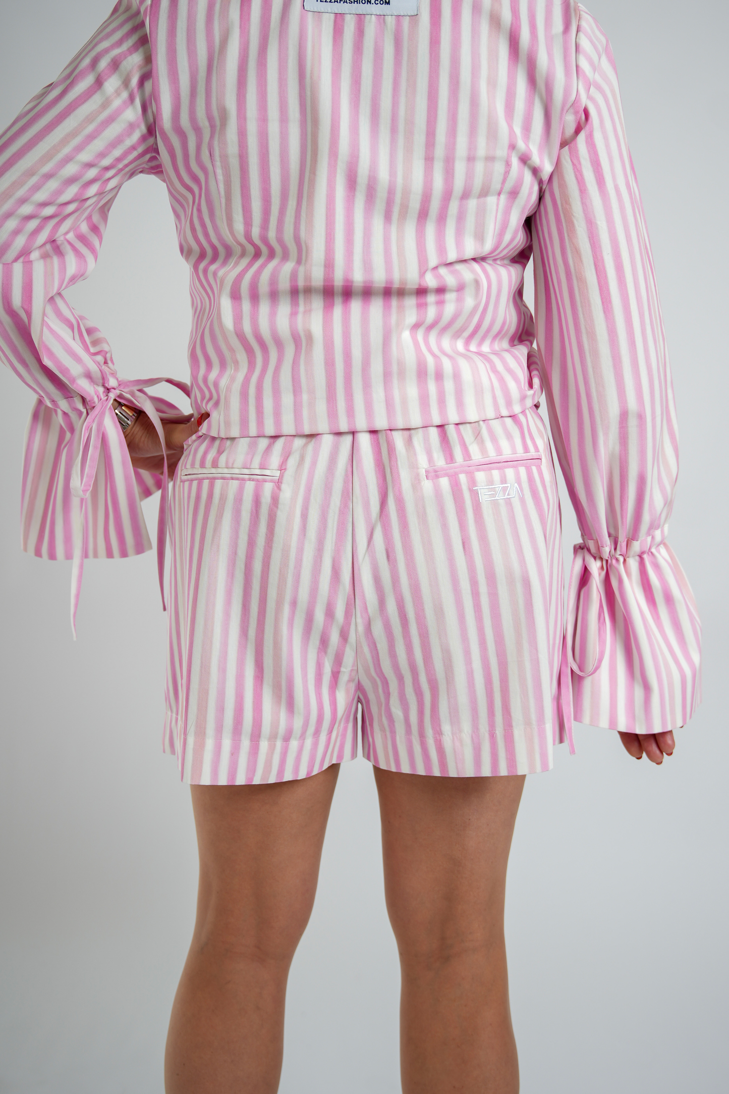 Stripe Short Pink & White